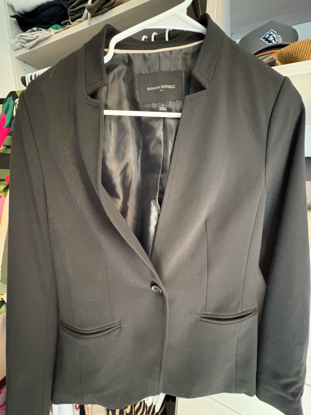 Banana Republic Black Women's Single-Button Blazer